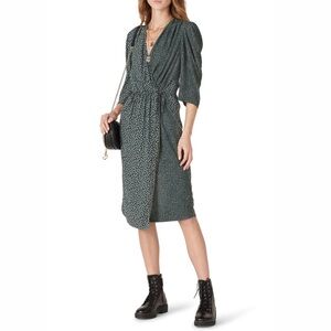 Chloe Floral & Dot Wrap Dress
